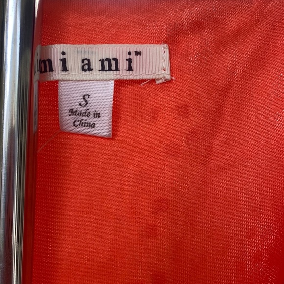 Miami Coral Wrap Midi Dress - Picture 2 of 9